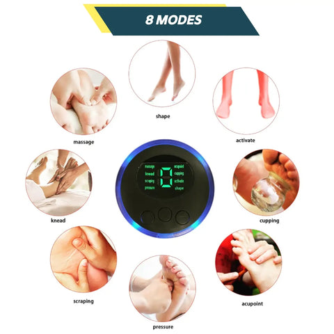 8 modes foot massager ems