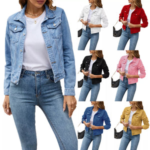 Women's Casual Denim Coats - Aby Fashion