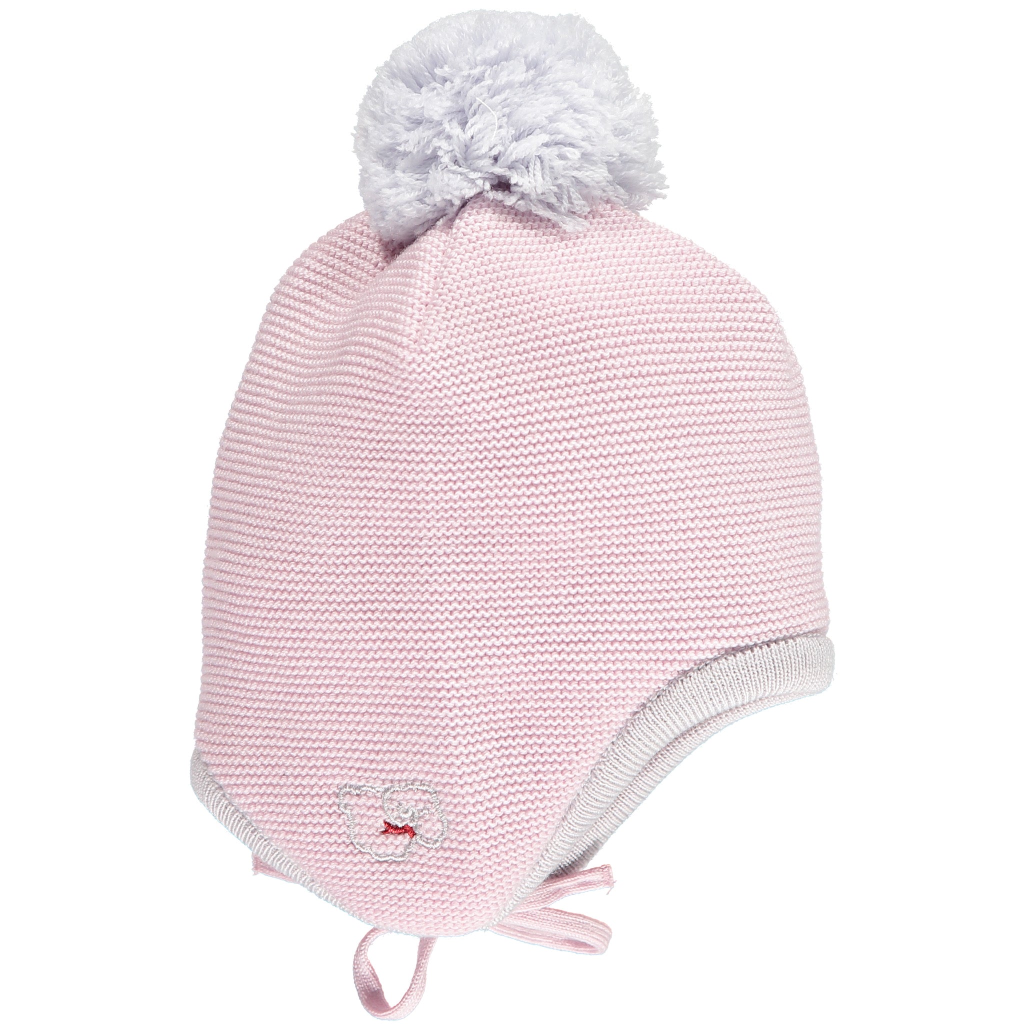 baby pom pom hat pink