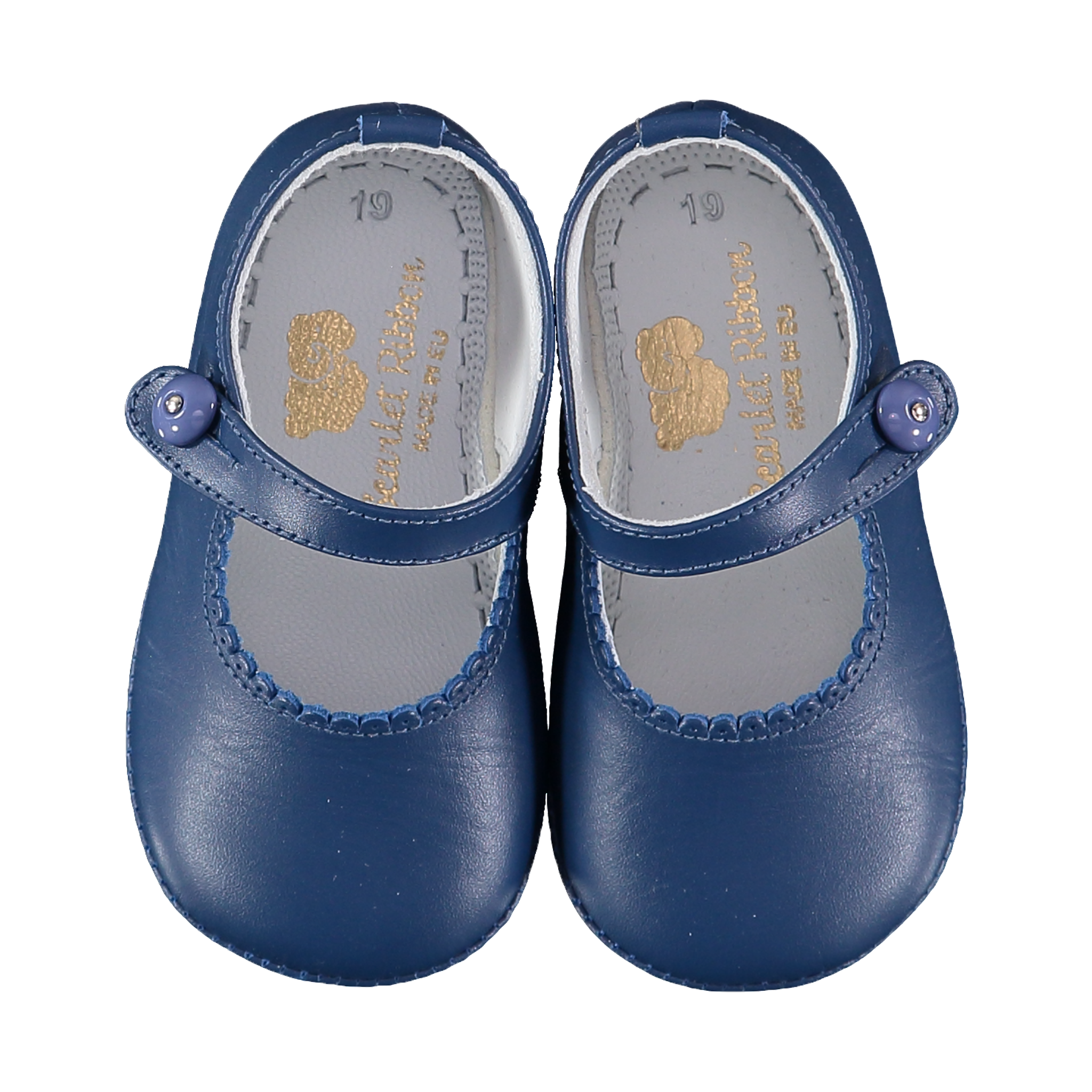 navy blue pram shoes