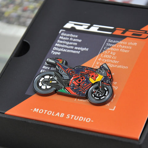Redbull-KTM-RC16-MotoGP-Bike-Motorrad-Emaille-Pins-Abzeichen