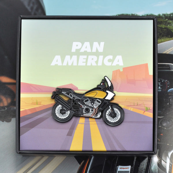 Harley-Davidson-Pan-America-1250-Motorcycle-Biker-Lapel-Pin-Badge-Moto-Cadeau