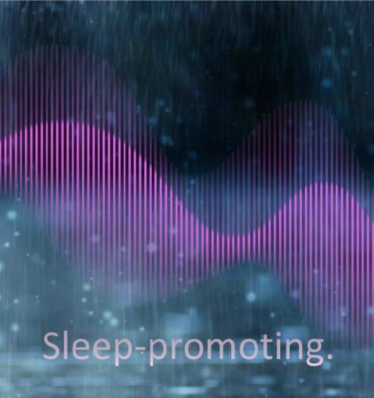 Pink Noise Graph with title Sleep-promoting