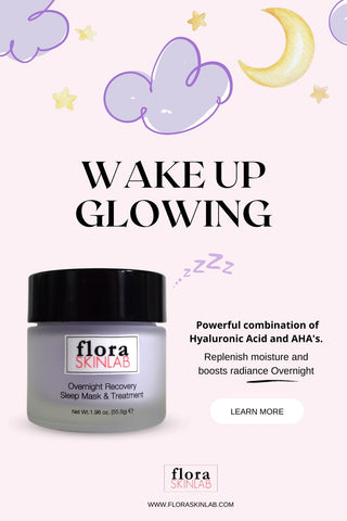 wake up glowing! the powerful combination of hyaluronic acid and AHAs for plump hydrated skin