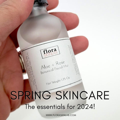 spring skincare the essentials for spring 2024 aloe and rose face mist