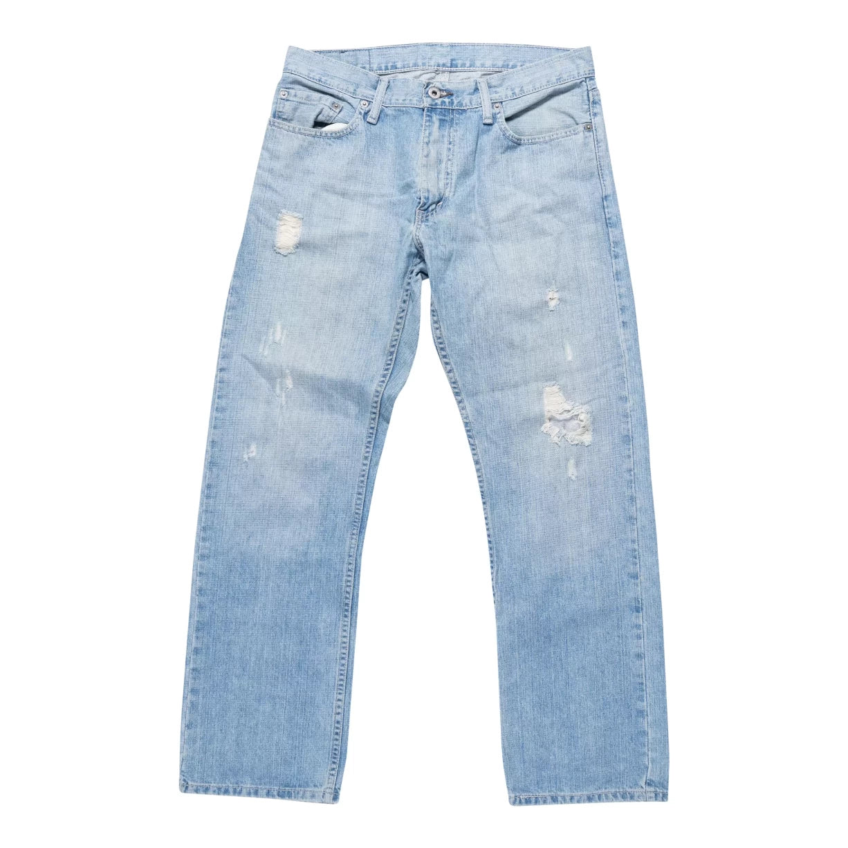 image of Levi's 514 Straight Fit Ripped Jeans - Men's