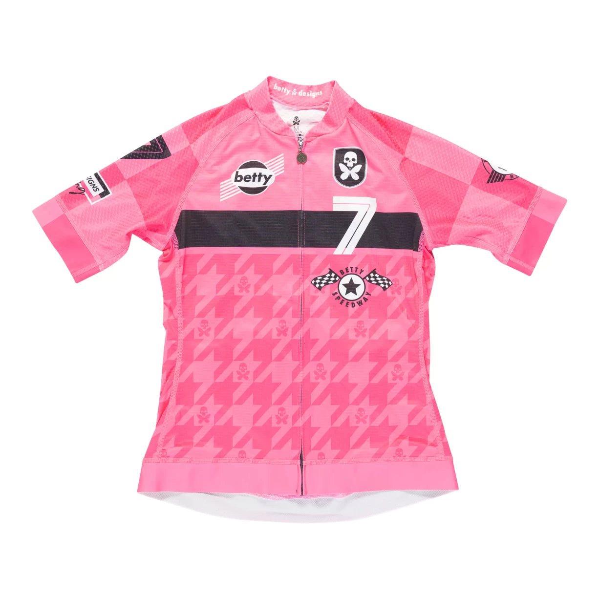 image of Betty Designs Speedway Race Fit Cycle Jersey - Women's