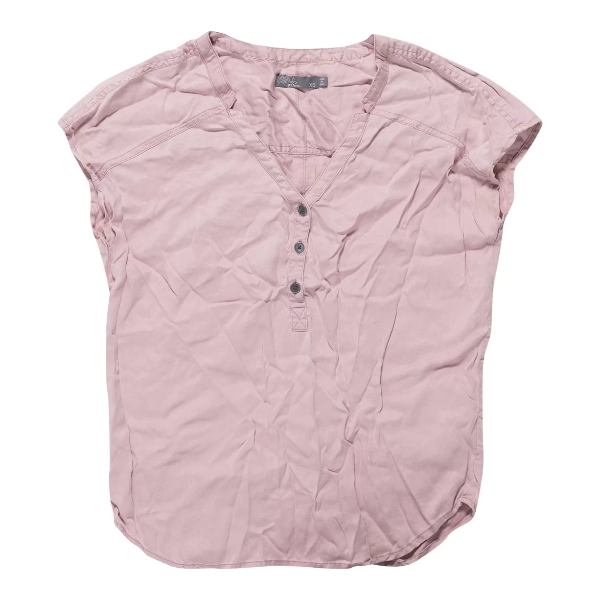 image of PrAna 3 Button Short Sleeve Blouse - Women's