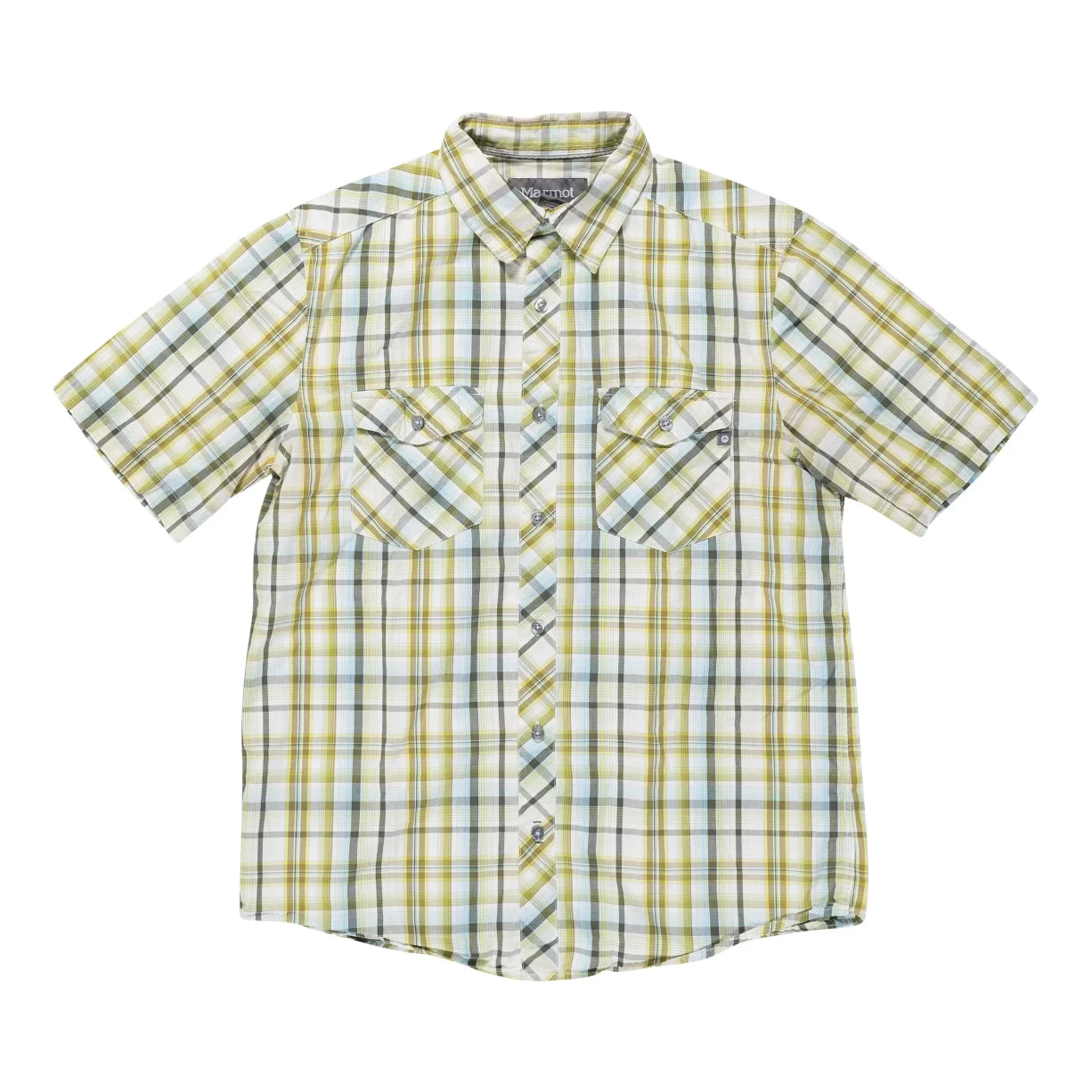 image of Marmot Short-Sleeved Button-Up Plaid Shirt - Men's