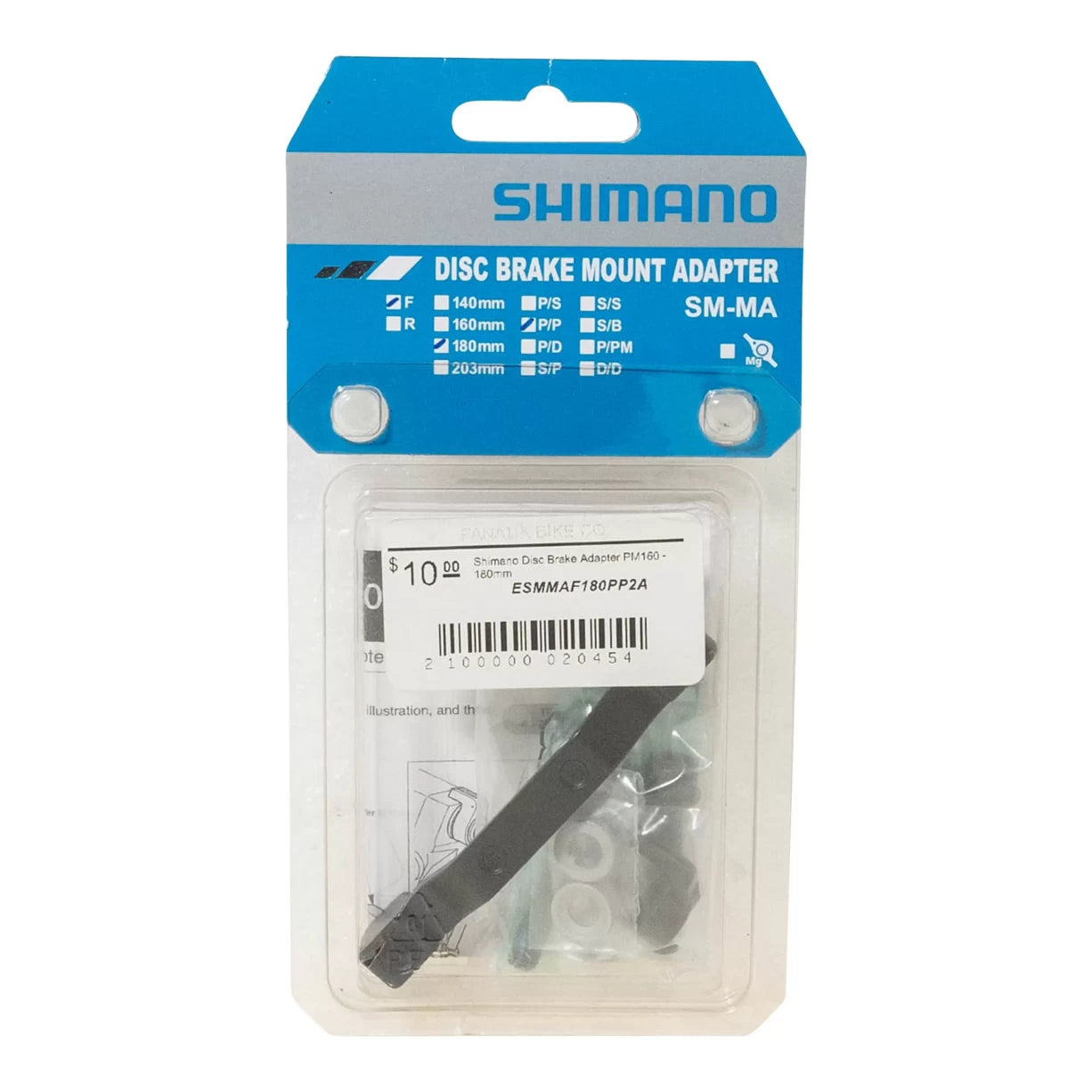 image of Shimano Disc Brake Mount Adapter - Front - 180mm - P/P