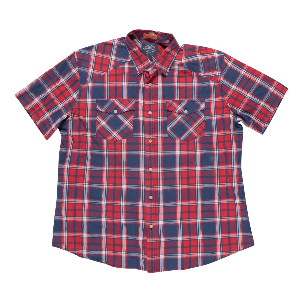 image of St. John's Bay Short-Sleeve Button-Down Shirt - Men's