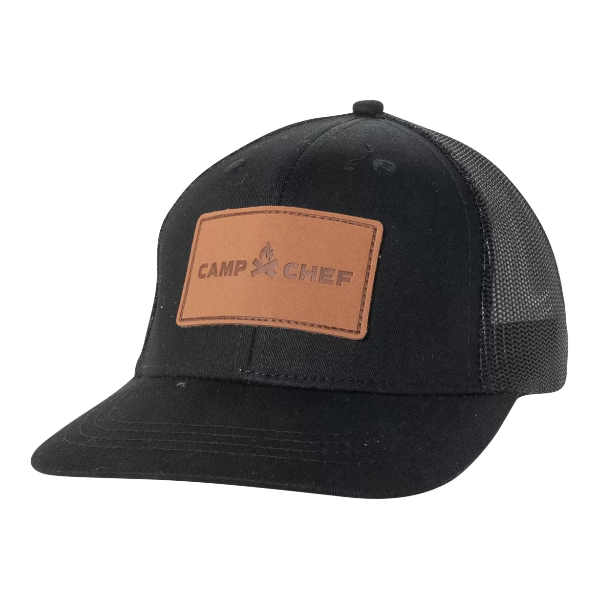 image of Camp Chef Leather Patch Trucker Hat