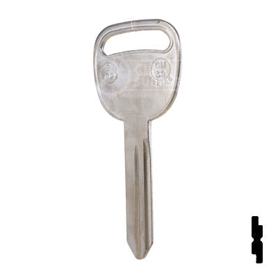 Uncut Key Blank | B102, P1113 | GM Automotive Key JMA USA