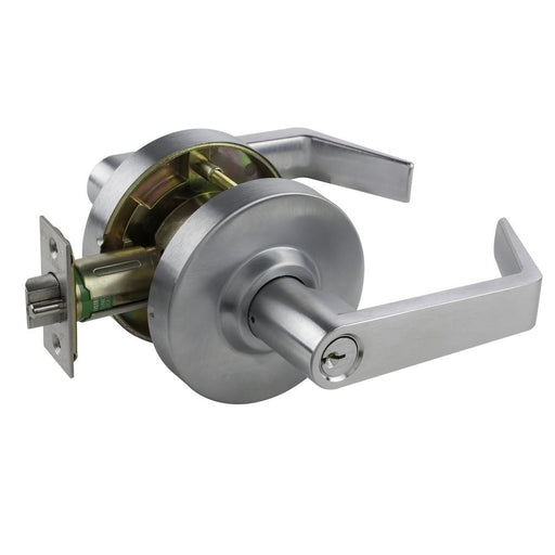 Grade 2, Entry Lever Lock, 2-3/4bs, Commercial - Choose Color