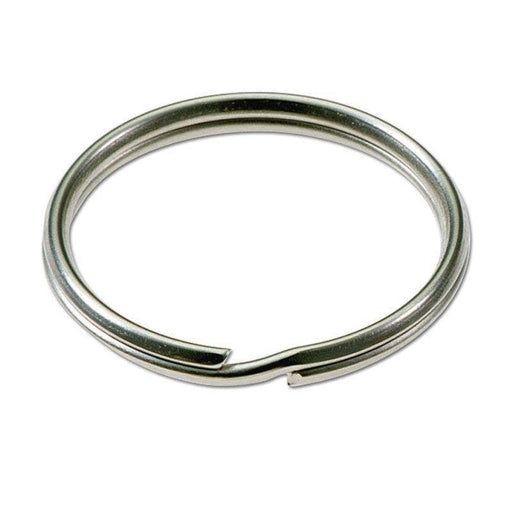 Heavy Duty Split Key Ring Nickel Plated 1-1/4 Inch Diameter (USA)-Bulk Pack  of 100
