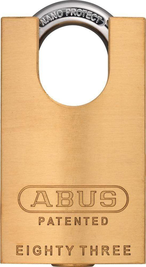 Abus 83/45 Rekeyable Padlock (For Key In Knob Cylinder) -Brass Body