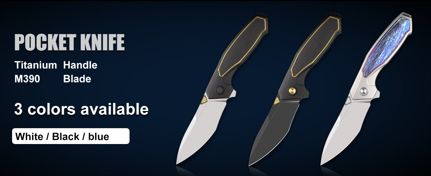 RT-Kingfisher Titanium EDC Knife 3 colors avilable