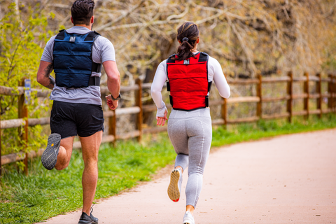 Running with a weighted vest