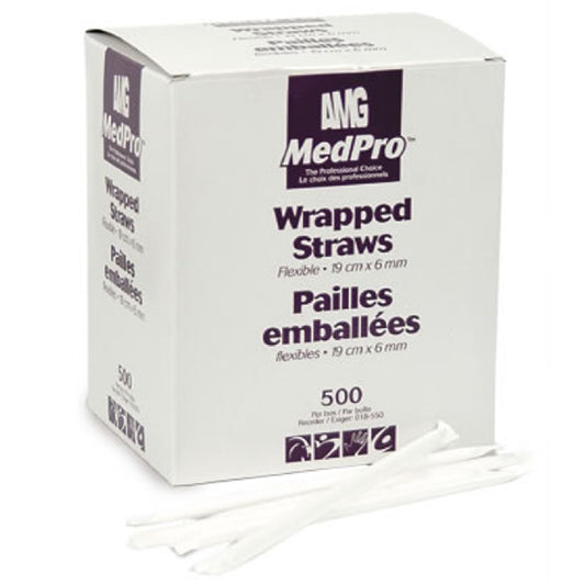 MedPro Flexible Plastic Straws