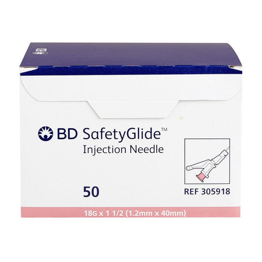 BD SAFETYGLIDE™ NEEDLES 18G X 1½" - 305918