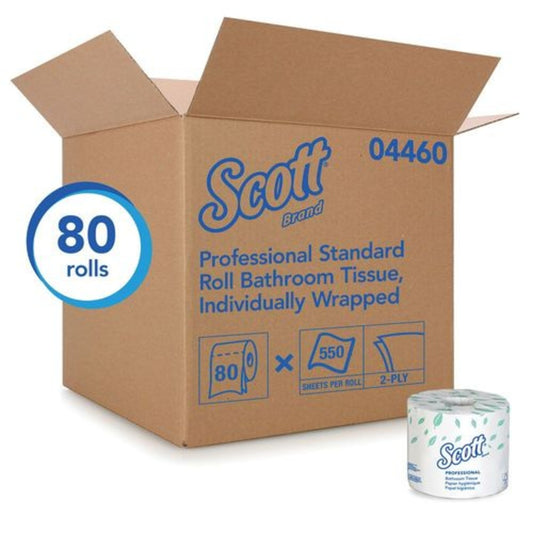 Scott® Essential White, 2-Ply, Standard Size Cored Roll, 04460