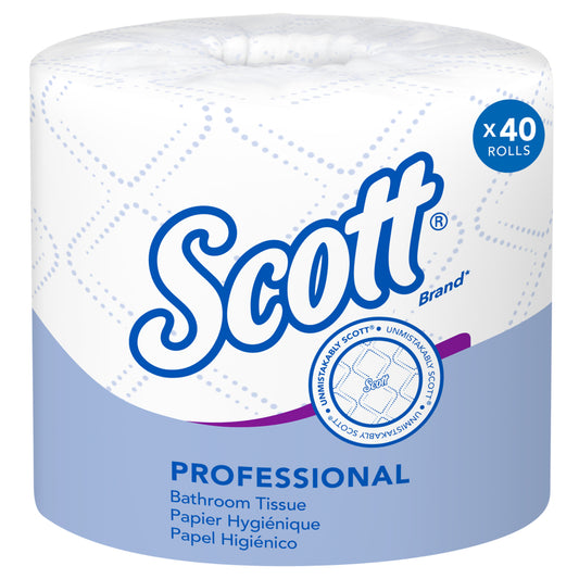 Scott® Standard Roll Bathroom Tissue, Ecology Certified, White, 40 Rolls/Case, 48040