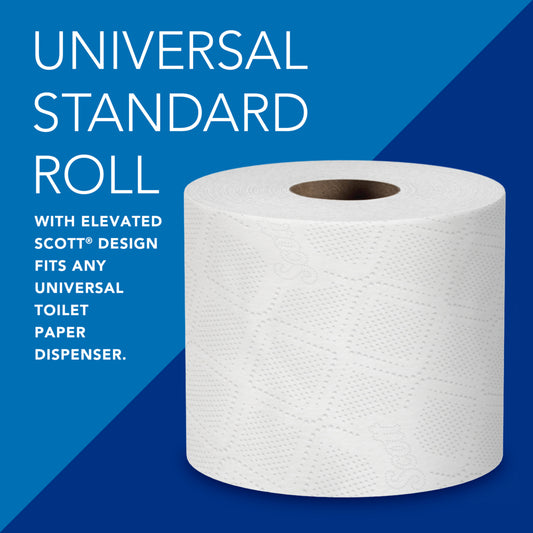 Scott® Standard Roll Bathroom Tissue, Ecology Certified, White, 40 Rolls/Case, 48040