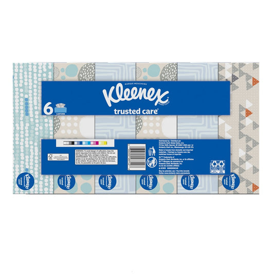 Kleenex® Ultra Soft Tissue, 2-Ply, White, 6 Boxes/Case, 70 Tissues/Box, 50858