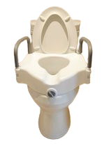Raised Toilet Seat with Handles