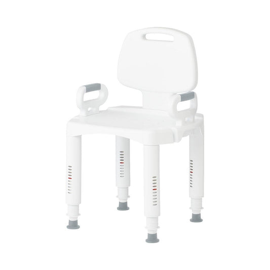 Medline Shower Chair with Arms and Back, 350 lb