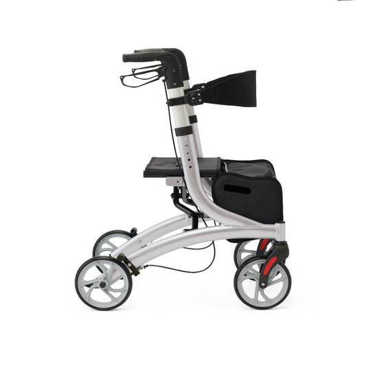 Simplicity 2 Rollator, 300 lb, 8" Wheels, Silver