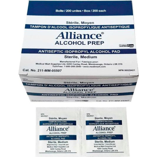 Alliance® SterileAlcohol Prep, Medium