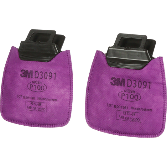 3M™ SECURE CLICK PARTICULATE FILTER™ D3091, P100