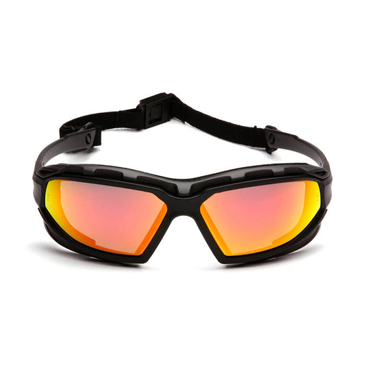 PYRAMEX HIGHLANDER PLUS SAFETY GLASSES - SKY RED MIRROR LENS