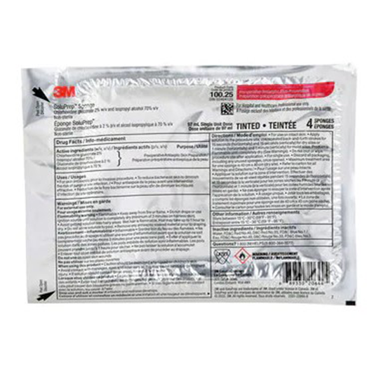 A 3M™ Soluprep™ Sponge sachet