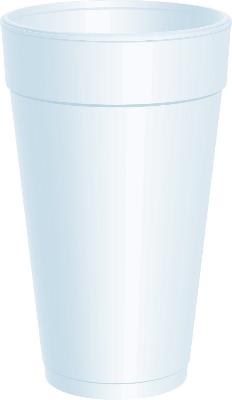 Dart 16J16 16 oz. White Customizable Foam Cup - 1000/Case