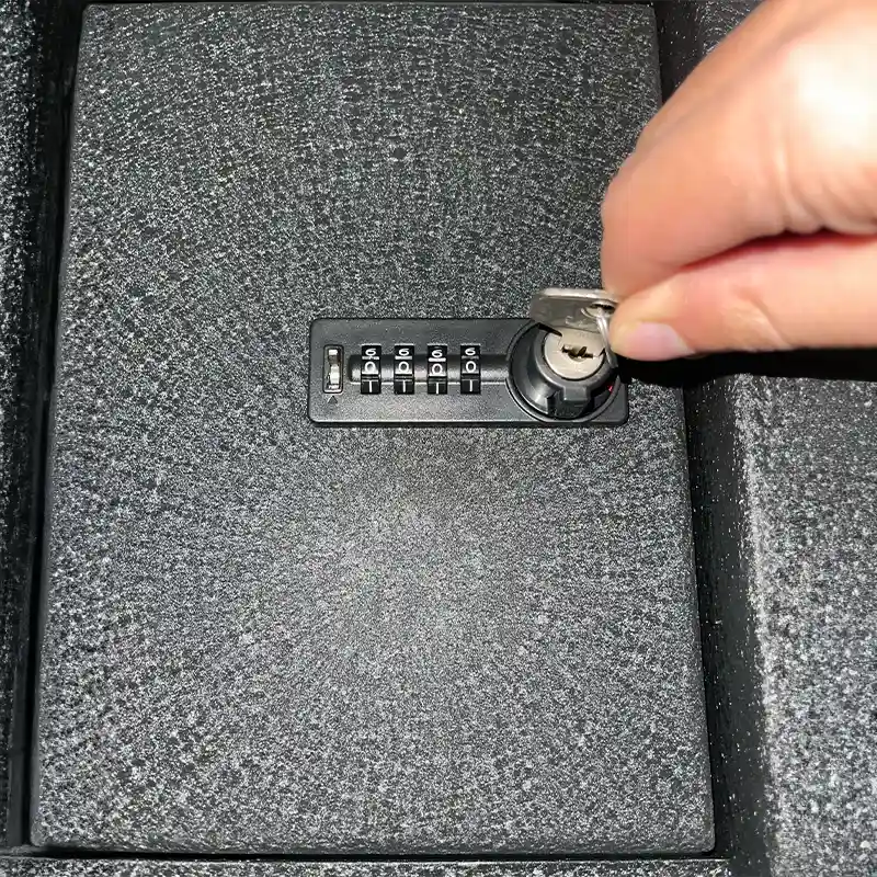 4-digit combination backup key car gun lockbox for Lincoln