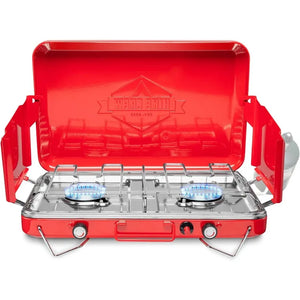 20,000 BTU Portable Propane 2 Burner Gas Camping Stove - sealeridgeoutdoors