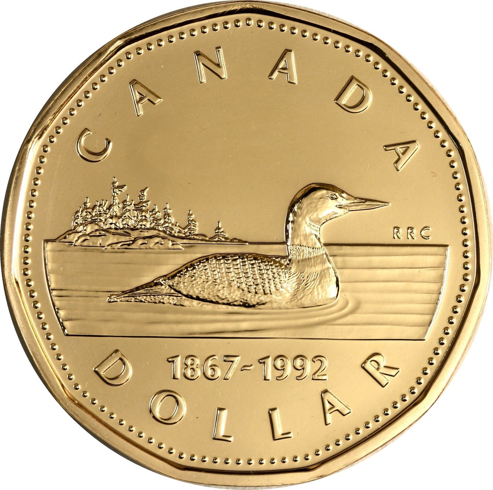 Канада 1. Монета 1 доллар Канада. 1 Канадский доллар монета. Канадский доллар 1867-1992. Канадские юбилейные монеты.
