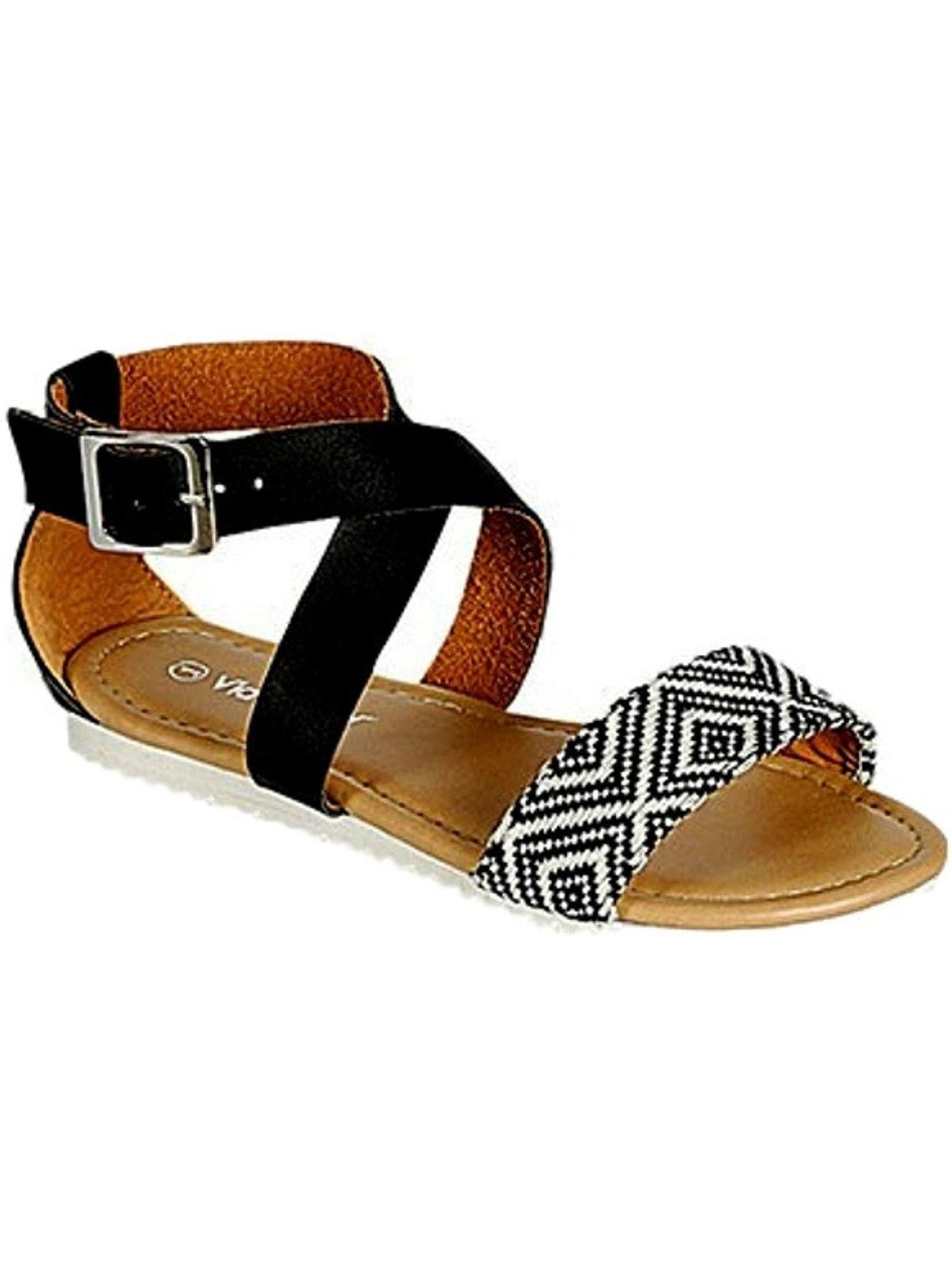 aztec print sandals