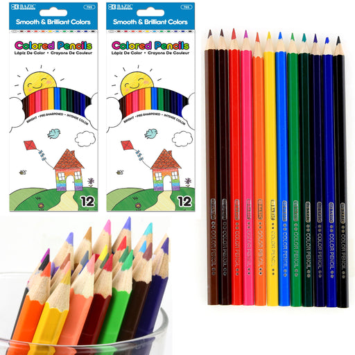 24 Pc Unique Colors Artist Colored Pencils Drawing Coloring Art Set  Sketching 