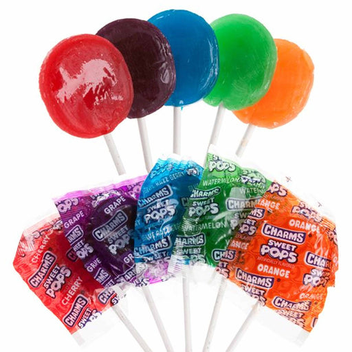 100 Charms Organic Pops Natural Flavors Vegan Lollipop Sucker Candy Gl —  AllTopBargains