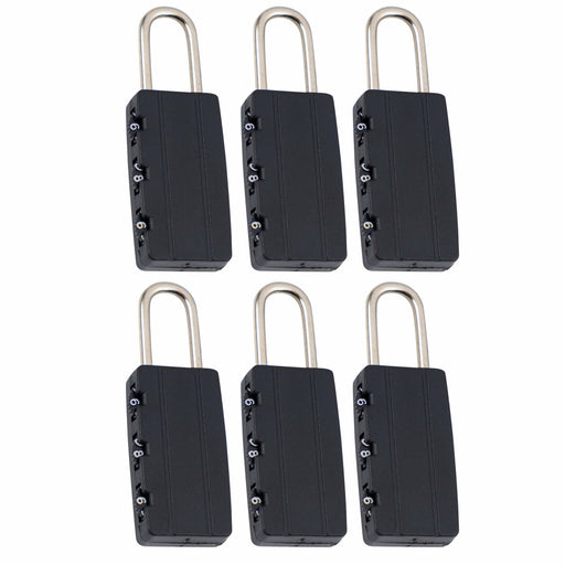 3 Pk Three Digit Combination Padlock Lock Heavy Duty Security Outdoor —  AllTopBargains