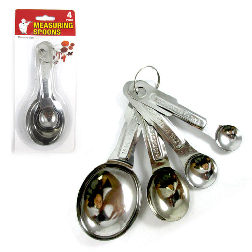 Measuring Spoons 6 Pc Set Plastic Steel Tea Coffee Measure Cooking Scoop, 1  - Kroger