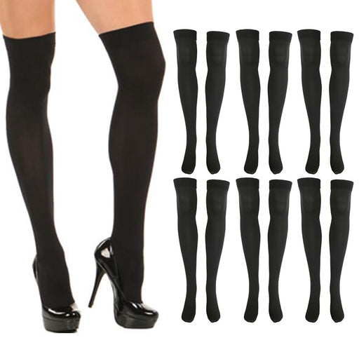 Over The Knee Tights with Integrated Socks