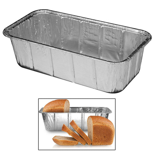 100 PC Aluminum Foil Lasagna Pan Disposable Loaf Bread Container Baking Tins New