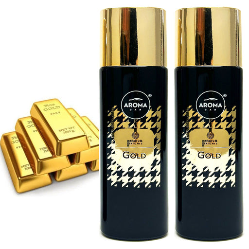2 Luxury Car Air Freshener Spray Gold Black Fragrance European Scent A —  AllTopBargains