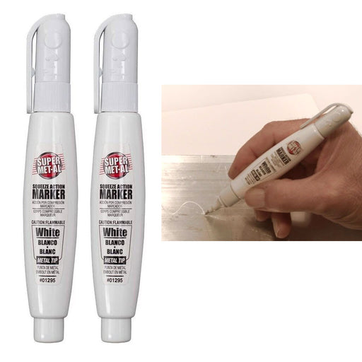 2pc Waterproof Permanent White Paint Marker Pen Car Tyre Tire