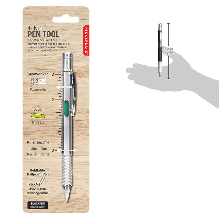 Verwacht het federatie Badkamer Kikkerland 4in1 Pen Multi Tool Philips Flat Ballpoint Screwdriver Rule —  AllTopBargains