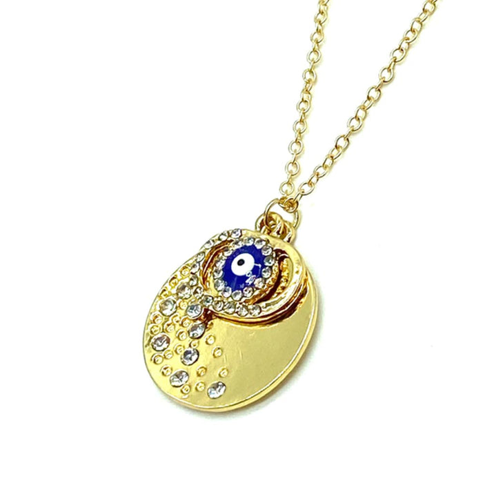 Evil Eye Pendant Necklace Turkish Charm Protection Kabbalah Lucky Jewe ...